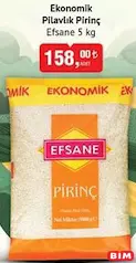 EFSANE EKONOMİK PİLAVLIK PİRİNÇ 5 KG EFSANE EKONOMİK PİLAVLIK PİRİNÇ 5 KG
